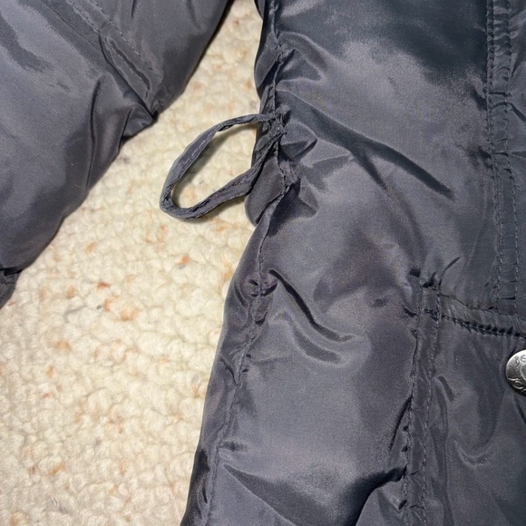 Betsey Johnson Charcoal Puffer Jacket with Faux Fur Hood - Picture 3 of 9